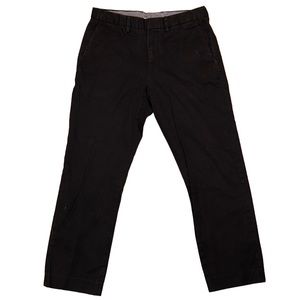 J Crew Bowery Pants Mens 32x30 (Really 32x28) Black Chino Slacks Casual Classic